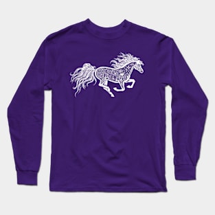 White_Horse_Fantasy Long Sleeve T-Shirt